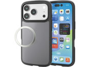 �G���R�� iPhone17Pro�ϏՌ��P�[�X �}�b�g�u���b�N PM-A25CTSLFCBKM