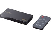 エレコム/HDMI切替器 3入力1出力 自動/手動/DH-SW8KP31BK