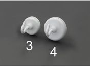 エスコ/マグネットフック 2個 φ25×8mm/EA781GB-3