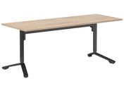 G)コクヨ/イニシア テーブル 角形 ナチュラル 脚黒 W1800×D750