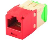 パンドウイット/カテゴリ6 RJ45モジュラージャック UTP 28・30AWG 赤