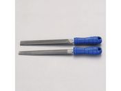 エスコ/鉄工やすり 平・半丸 細目 2本組 200mm/EA521VP-2