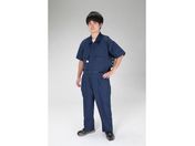 エスコ/空調継ぎ作業服 送風ファン付 半袖ネイビー L