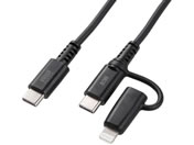 �T�����T�v���C/USB2.0 Type-C�P�[�u�� �u���b�N/KB-IPLTCCP6010BK
