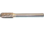 スーパー/スーパー超硬バー シャンク径6mm(先丸円筒型)ダブルカット(刃径:8.0)/SB2C05