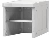 Netforce/プラスチックロッカーS 増連用 オープン グレー