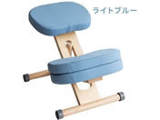 宮武製作所/クッション付きプロポーションチェアキッズ ナチュラルライトブルー