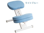 宮武製作所/クッション付きプロポーションチェアキッズ ホワイトライトブルー