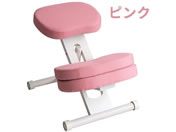 宮武製作所/クッション付きプロポーションチェアキッズ ホワイトピンク
