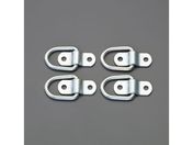 エスコ/ウォール金具 スチール・クロームメッキ 4個 70×38mm/EA638BT-1A
