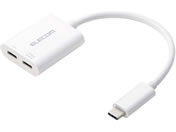 �G���R��/USB-C �ϊ��A�_�v�^ 100W PD �z���C�g/MPA-C2CPD100WH
