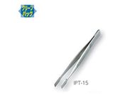 アズワン/標準型ピンセット 扁平 ステンレス/IPT-15