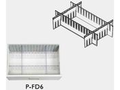 ナビス/P-FD6/救急カート[LUXE]用 仕切板セット(中段用)