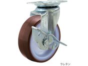 ユーエイキャスター/ストッパー付自在キャスター(プレート型・軽荷重用)/SG-50URS
