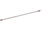 佐藤計量器/赤液棒状温度計 0~100°C/0110-00