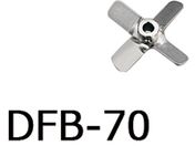 アズワン/トルネード用撹拌羽根 角度付ファン(ボス付き)/DFB-70