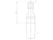 旭製作所/ホースコネクター 直口/4167-0M/10