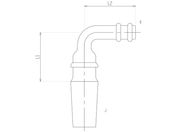 旭製作所/ホースコネクター L 字口/4168-0M/10
