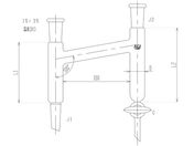 旭製作所/水分定量受器 ガラスコック/3646-10-1L