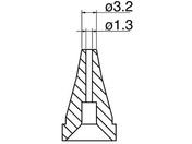 白光/はんだ吸取器(FR400シリーズ)用ノズル/N60-03