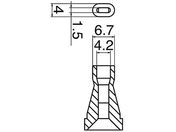 白光/はんだ吸取器(FR400シリーズ)用ノズル/N60-08