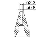 白光/はんだ吸取器(FR410-81)用ノズル 標準型/N61-07