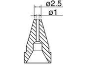 白光/はんだ吸取器(FR410-81)用ノズル 標準型/N61-08