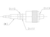 旭製作所/流量調整用ニードルバルブ 芯棒セット 芯棒材質:PTFE/2228-14S
