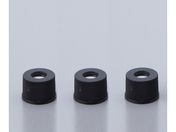 アズワン/オートサンプラー用バイアル 黒キャップ(セプタム付き/シリコン・PTFE)100個入/806550-08