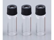 アズワン/オートサンプラー用バイアル 透明バイアル+黒キャップ(セプタム付き)100セット入/11231046S