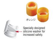 Simport/サンプルチューブ(外ネジ)用キャップ オレンジ 1000個入/T502O
