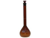 柴田科学/メスフラスコ(全量フラスコ・カスタムA)茶 100mL/026100-100