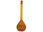 柴田科学/メスフラスコ(全量フラスコ・カスタムA)茶 500mL/026100-500