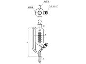 旭製作所/平衡形滴下ロート ニードルバルブ 30mL/3750-30-3L