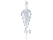 柴田科学/分液ロート スキーブ形 ガラスコック付 500mL/014230-500