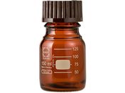 SCHOTT/DURAN/ねじ口びん(メジュームびん)茶褐色 赤キャップ付 150mL/017210-1501A
