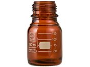 SCHOTT/DURAN/ねじ口びん(メジュームびん)茶褐色 びんのみ 150mL/017210-1504A