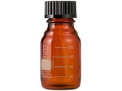 SCHOTT/DURAN/ねじ口びん(メジュームびん)茶褐色 黒キャップ付 250mL/017210-2502A