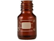 SCHOTT/DURAN/ねじ口びん(メジュームびん)茶褐色 びんのみ 25mL/017210-254A