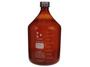 SCHOTT/DURAN/ねじ口びん(メジュームびん)茶褐色 赤キャップ付 5L/017210-50001