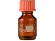 SCHOTT/DURAN/ねじ口びん(メジュームびん)茶褐色 赤キャップ付 50mL/017210-501A
