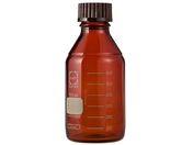SCHOTT/DURAN/ねじ口びん(メジュームびん)茶褐色 赤キャップ付 750mL/017210-7501A