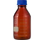SCHOTT/DURAN/ねじ口びん(メジュームびん)茶褐色 青キャップ付 750mL/017210-750A