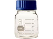 SCHOTT/DURAN/ねじ口びん 広口 セーフティコート 青キャップ付 500mL/017250-0500A