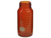 SCHOTT/DURAN/ねじ口びん 広口 茶褐色 びんのみ 1L/017250-110005A