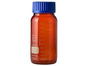 SCHOTT/DURAN/ねじ口びん 広口 茶褐色 青キャップ付 1L/017250-11000A