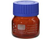 SCHOTT/DURAN/ねじ口びん 広口 茶褐色 青キャップ付 250mL/017250-1250A