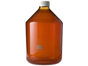 SCHOTT/DURAN/ねじ口びん 広口 茶褐色 白キャップ付 20L/017250-320000