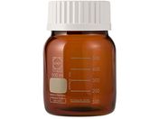 SCHOTT/DURAN/ねじ口びん 広口 茶褐色 白キャップ付 500mL/017250-3500A