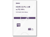 スワン/HDポリエチレン袋 No.712(230×340mm)紐無 200枚×10袋
